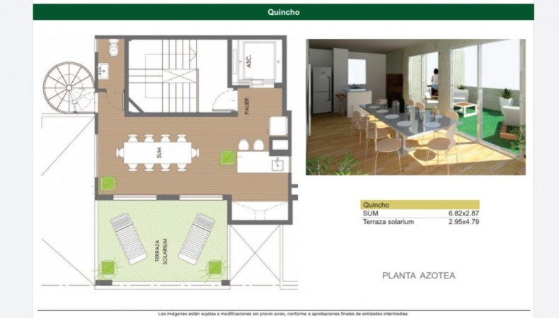 Modernos departamentos desde monoambiente a tres dormitorios